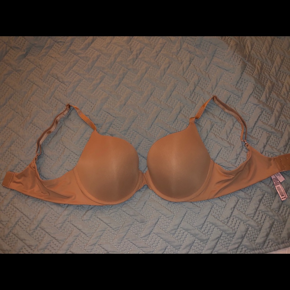 Beige Victoria’s Secret push-up bra